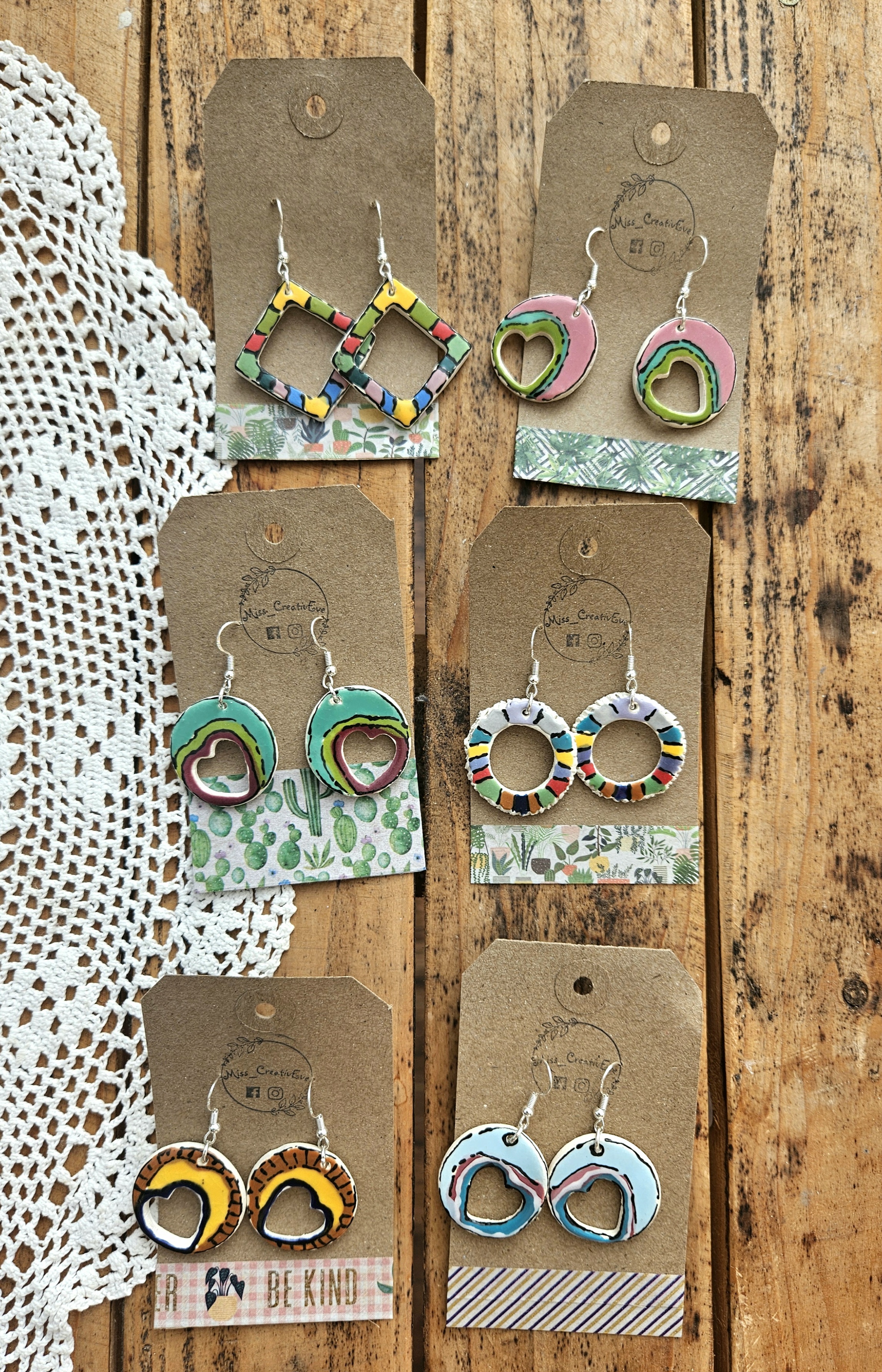 Wildflower Heart Ornaments (Set) thumbnail 2