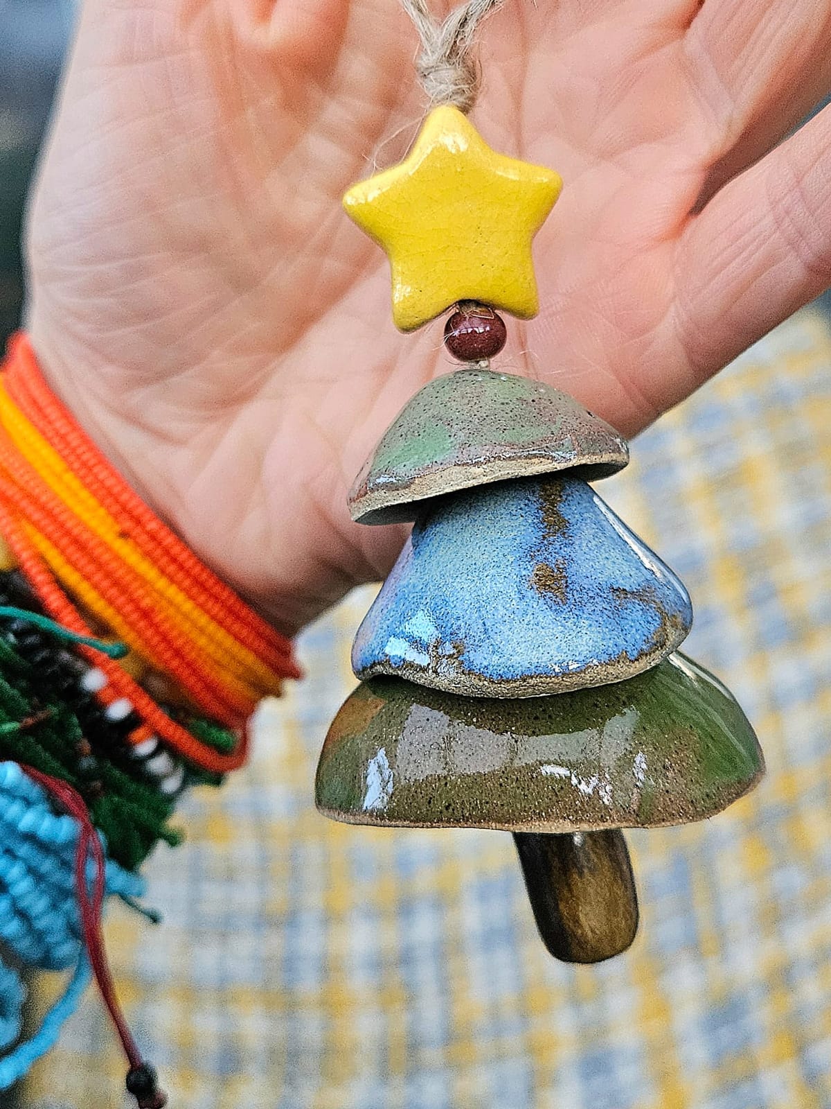 Handmade Ceramic Christmas Ornaments – Trees thumbnail 2