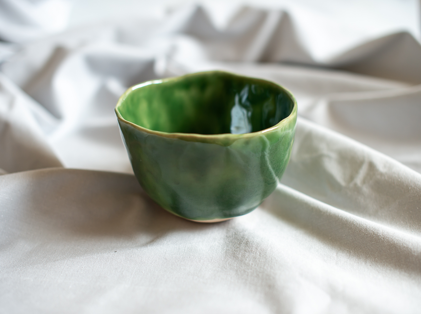 Green Breakfast Bowl (Medium) ceramic piece