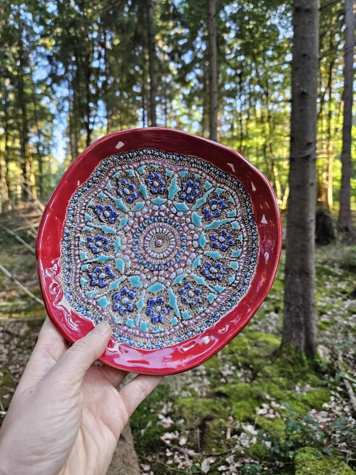 Ceramic Plates with Crochet Print thumbnail 8
