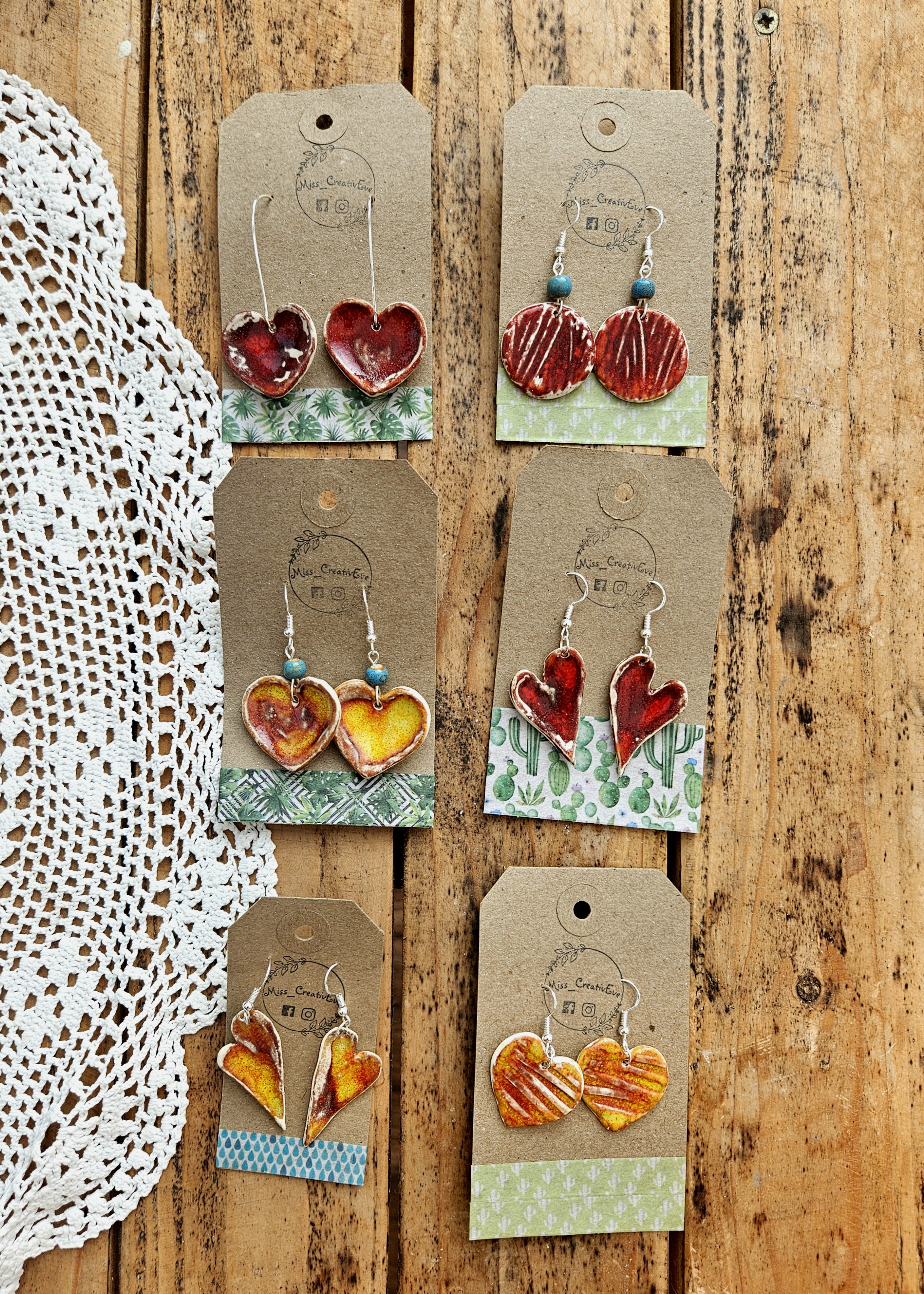Wildflower Heart Ornaments (Set) thumbnail 4
