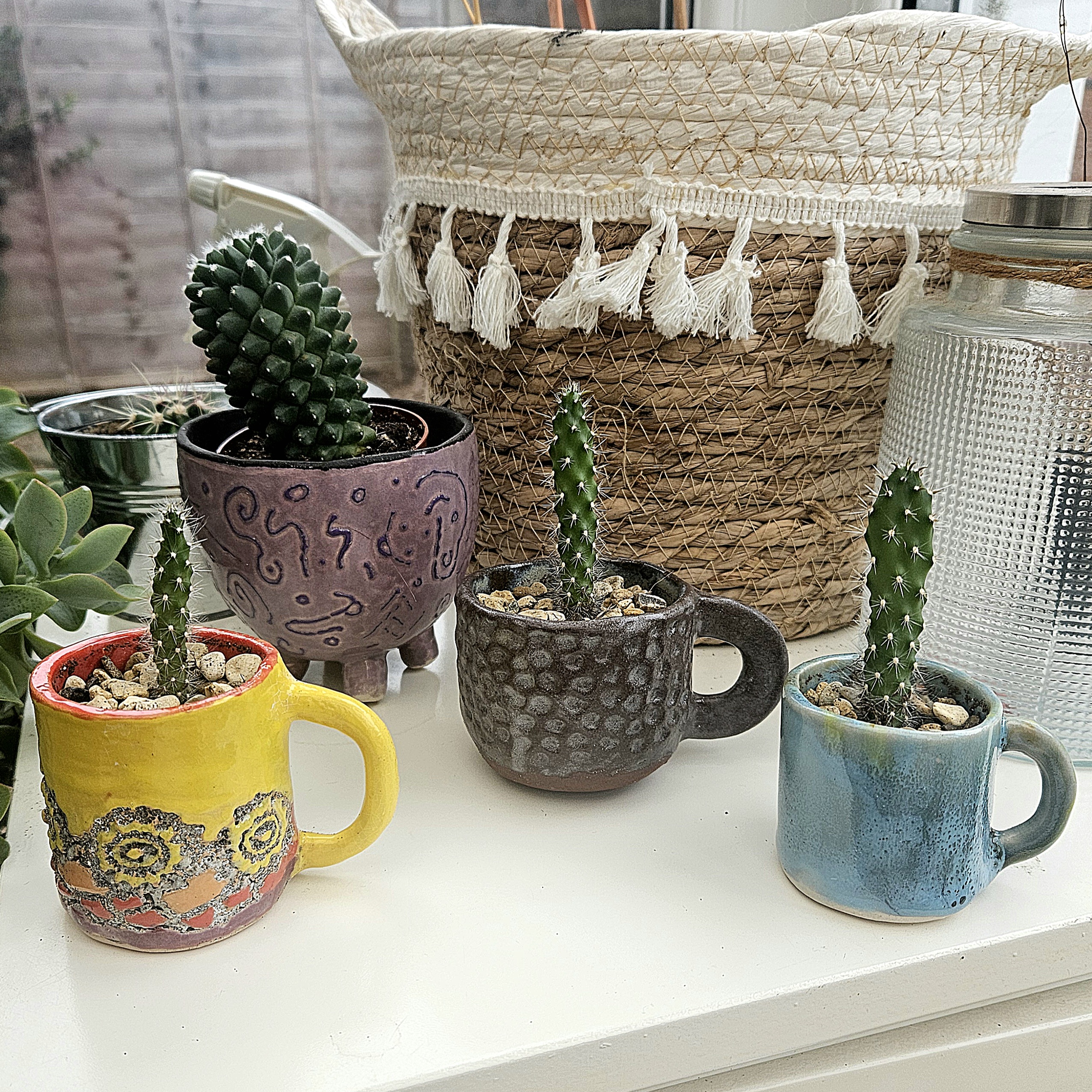 Holiday Minis – Hearts, Mushrooms & Stars (Set) ceramic piece