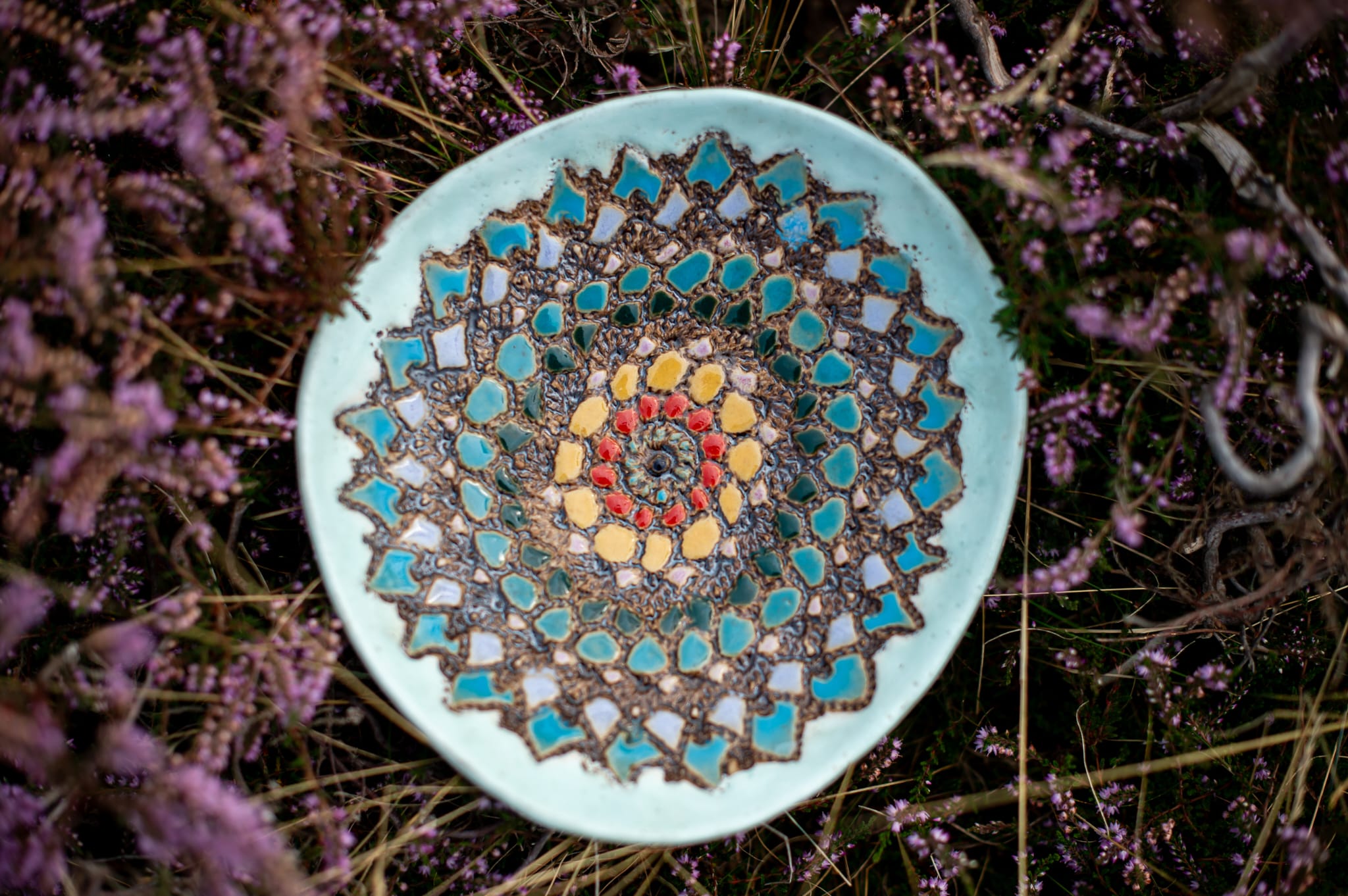 Hand-Painted Ceramic Serving Plates & Bowls ceramic piece