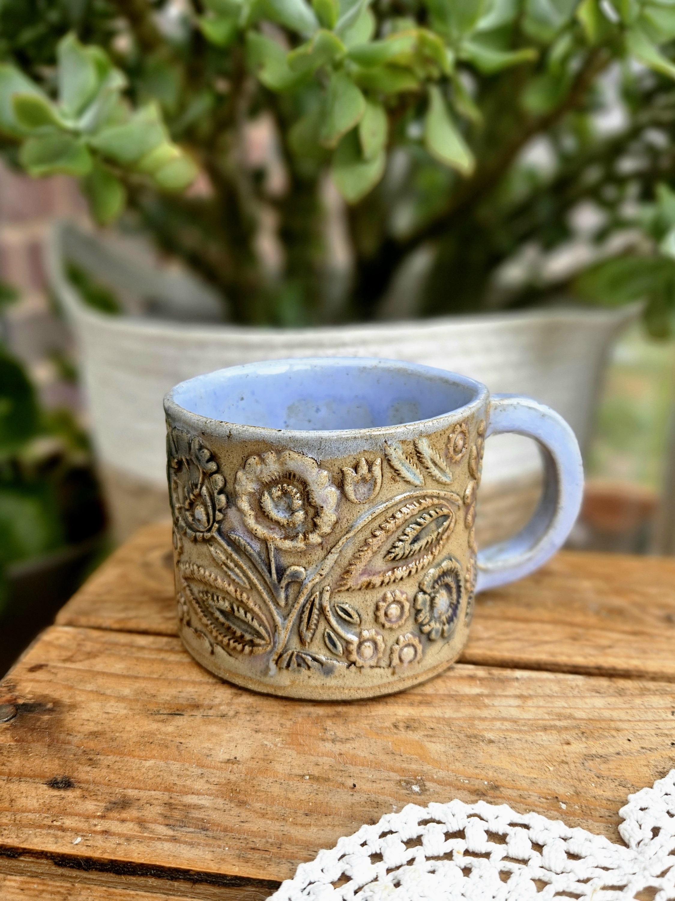 Seafoam Lace Mugs (Pair) thumbnail 2