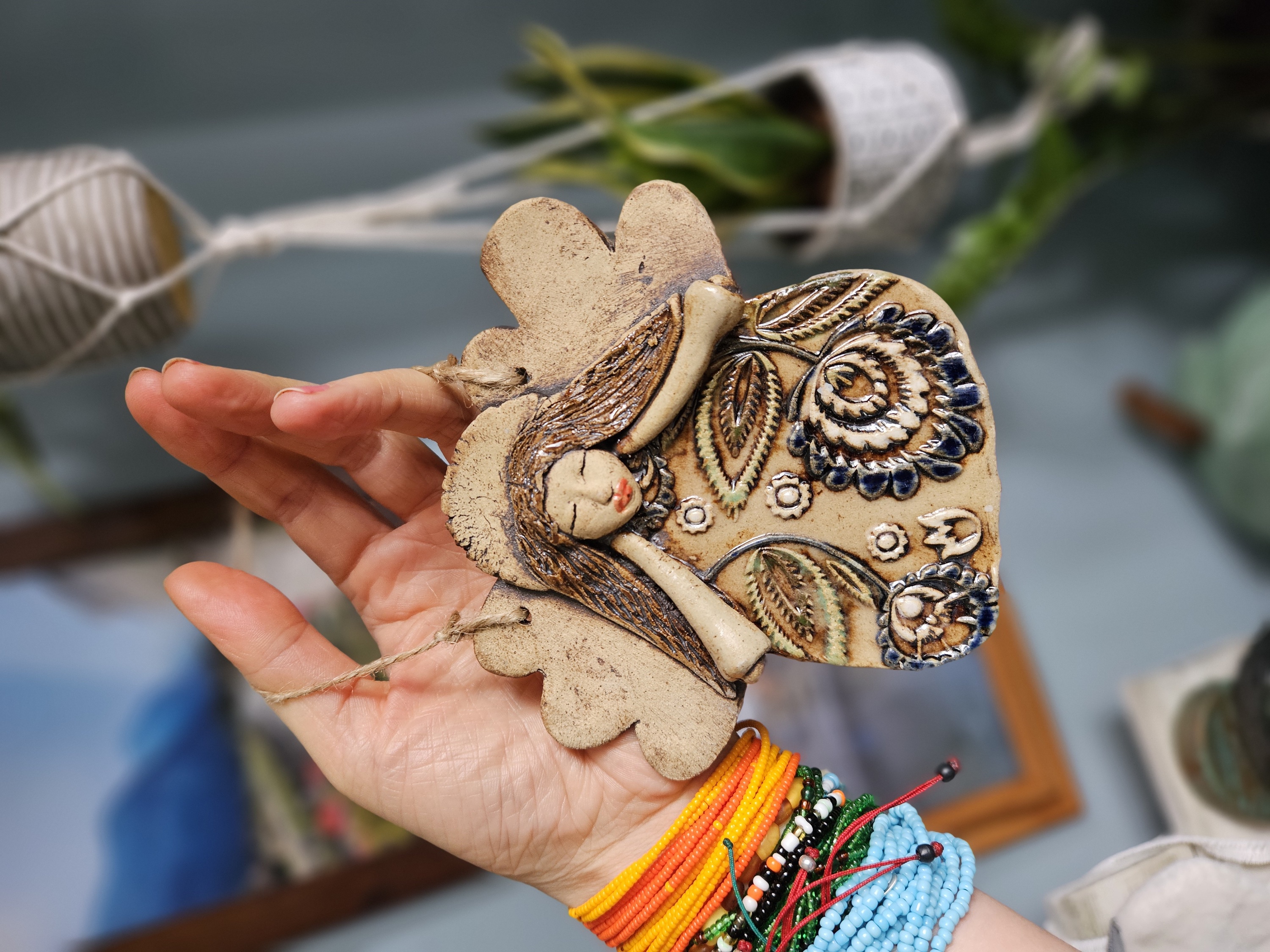 Mushroom Fairy House – Garden Ornament ceramic piece