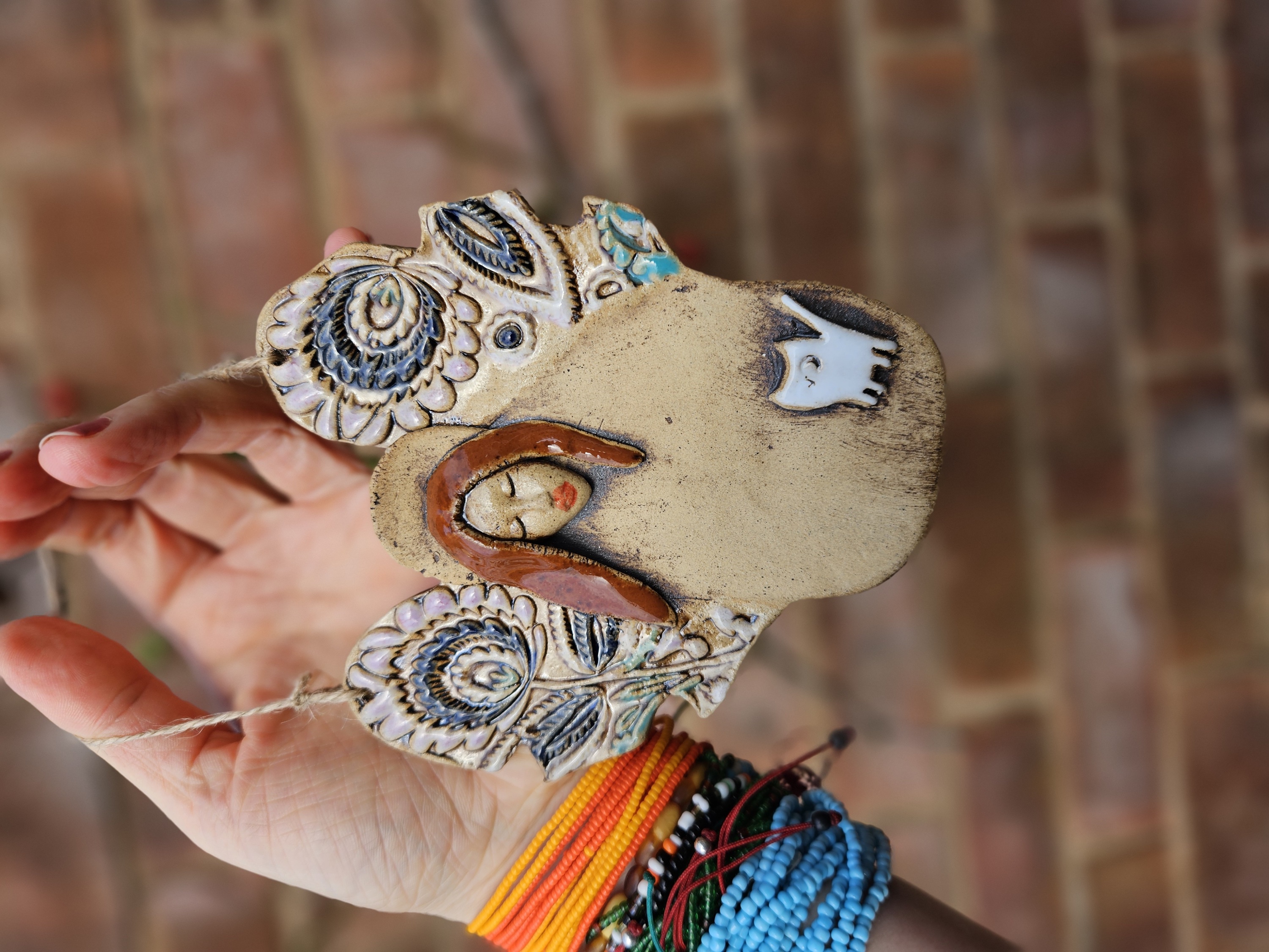 Forest Angel – Hanging Ornament ceramic piece