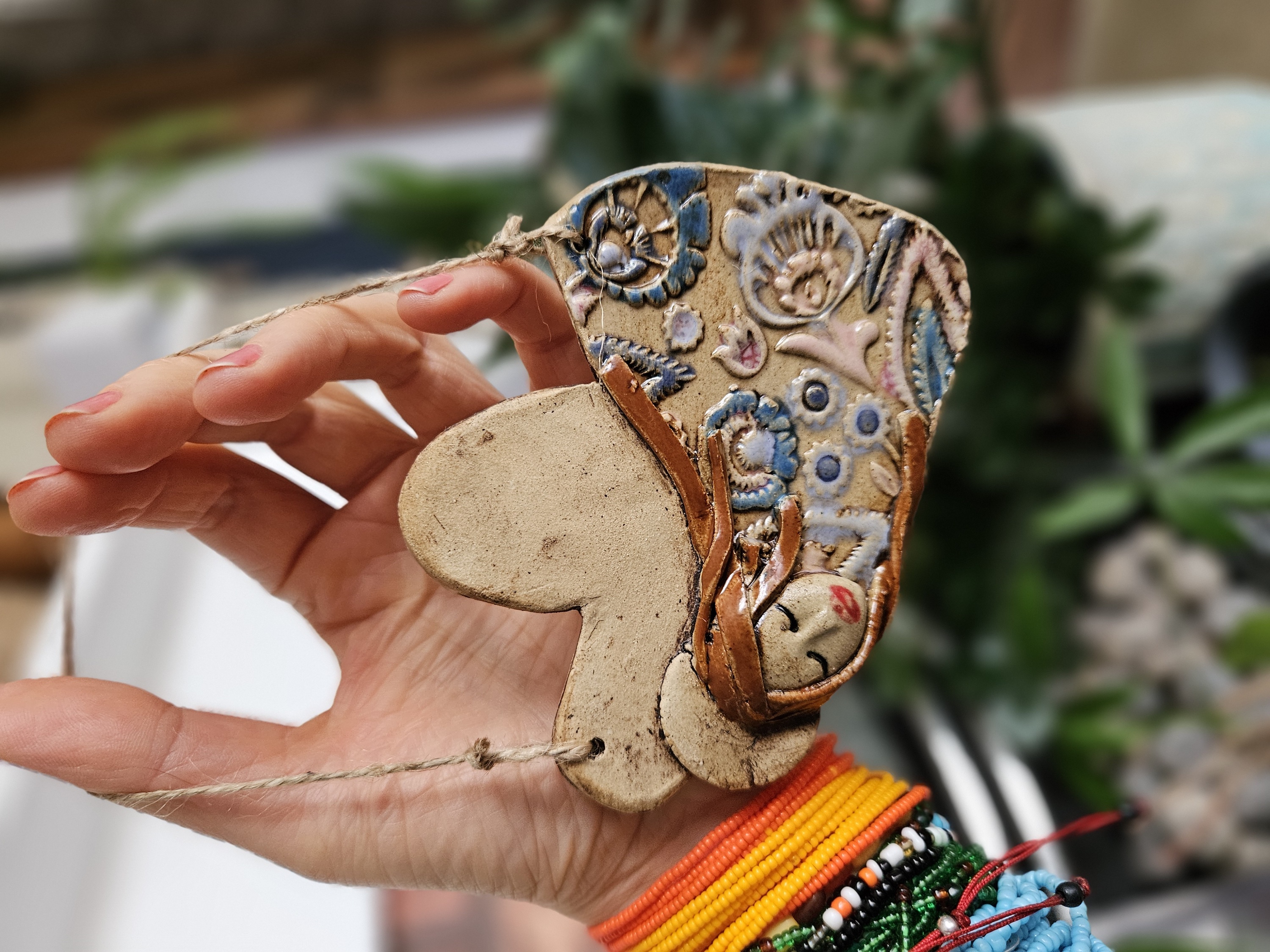 Peacock Wing Angel – Hanging Ornament thumbnail 5