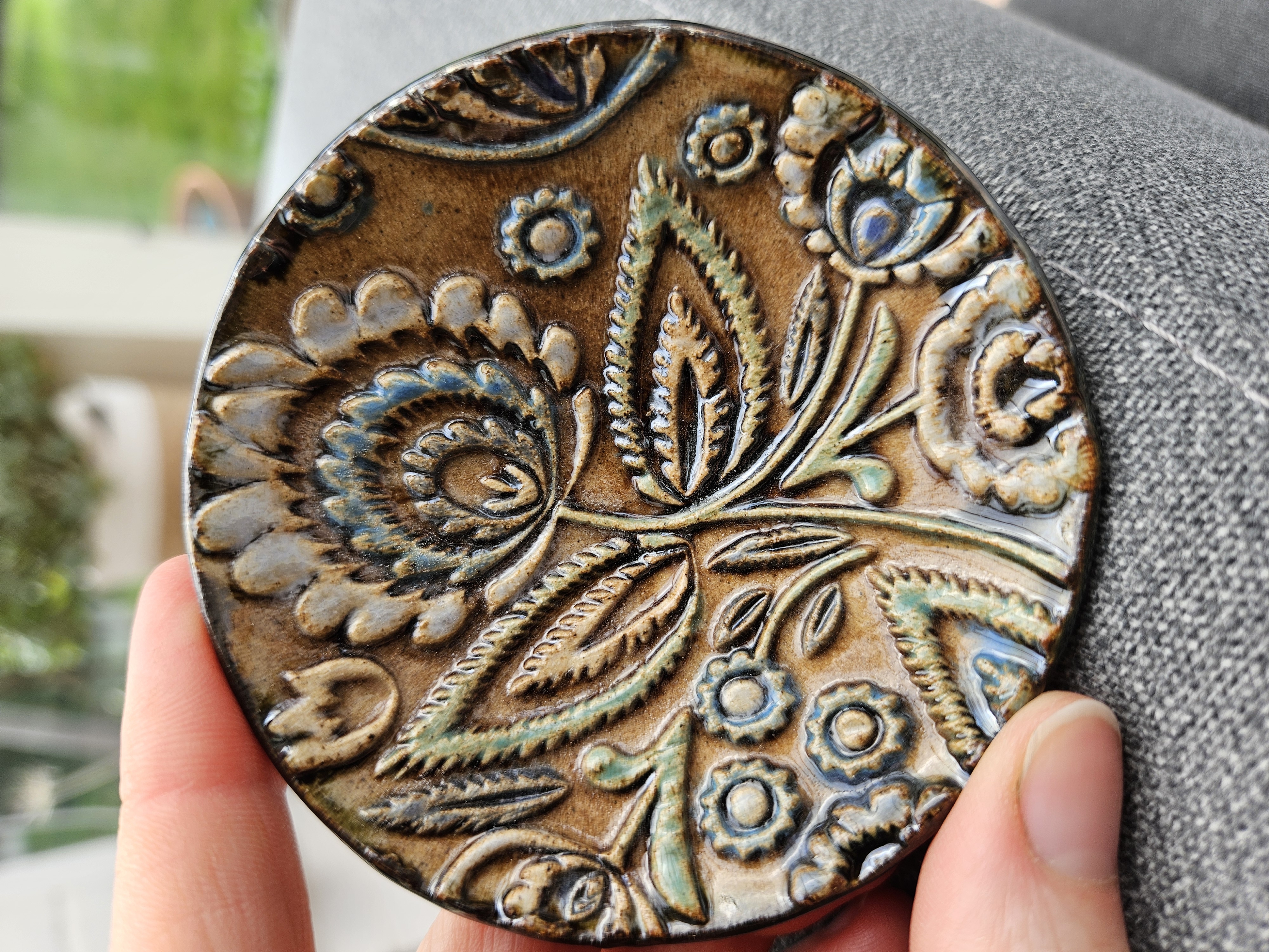 Woodland Bloom Trinket Dish ceramic piece