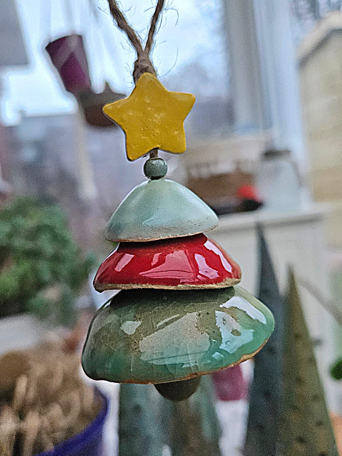 Handmade Ceramic Christmas Ornaments – Trees thumbnail 4