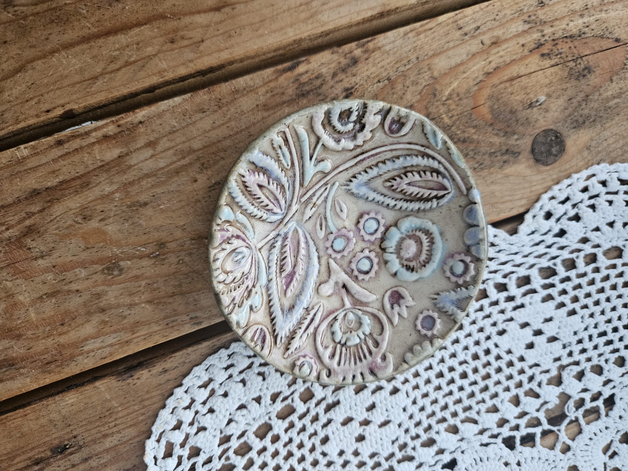 Handmade Ceramic Trinket Dish / Spoon Rest thumbnail 4