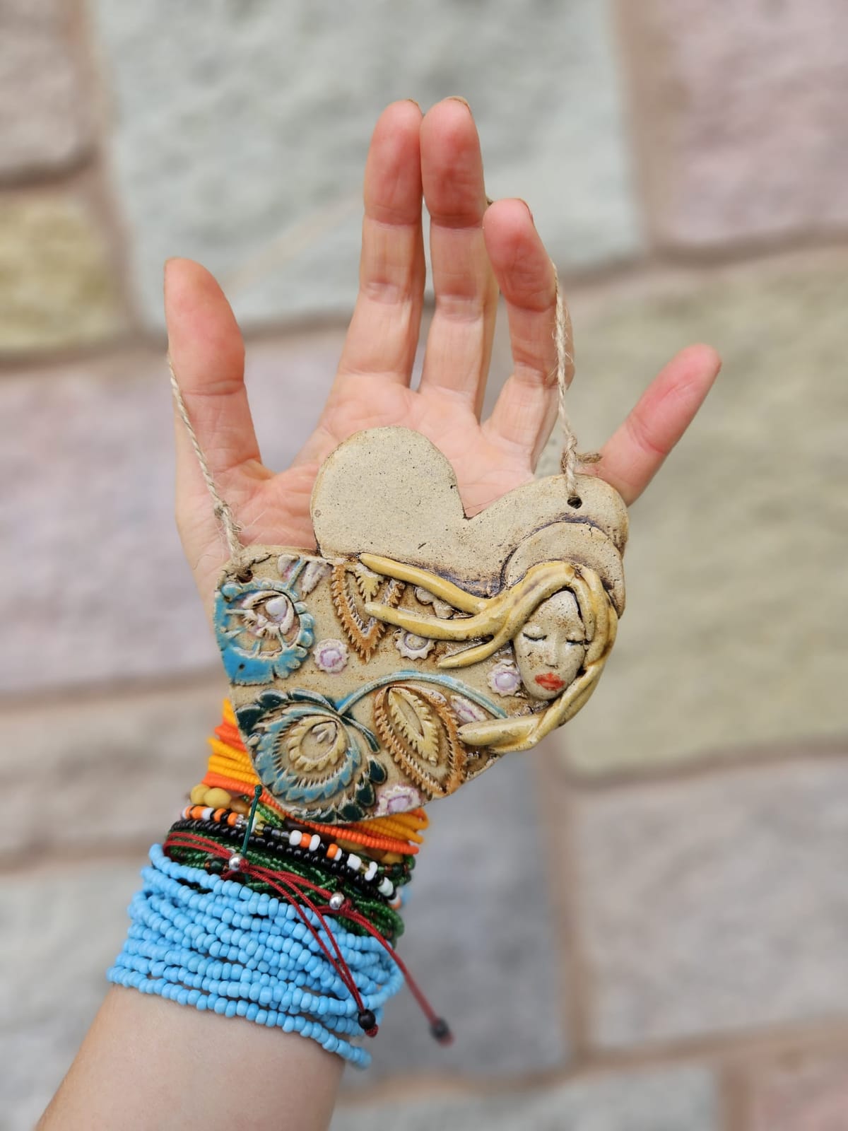 Handmade Ceramic Hanging Angels thumbnail 9