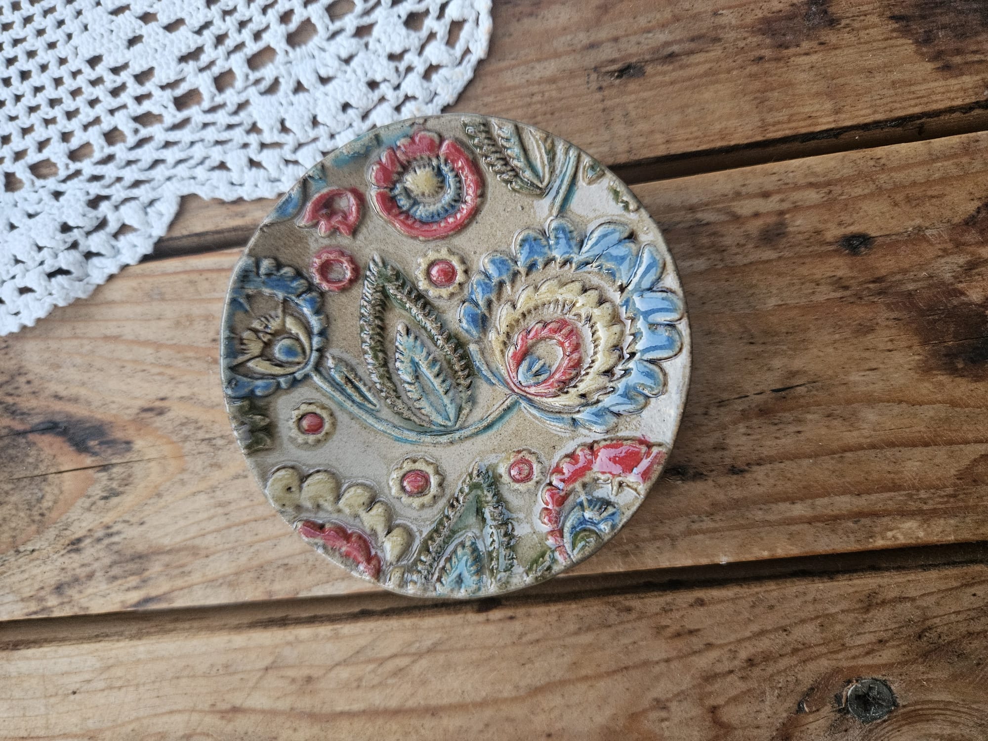 Handmade Ceramic Trinket Dish / Spoon Rest ceramic piece