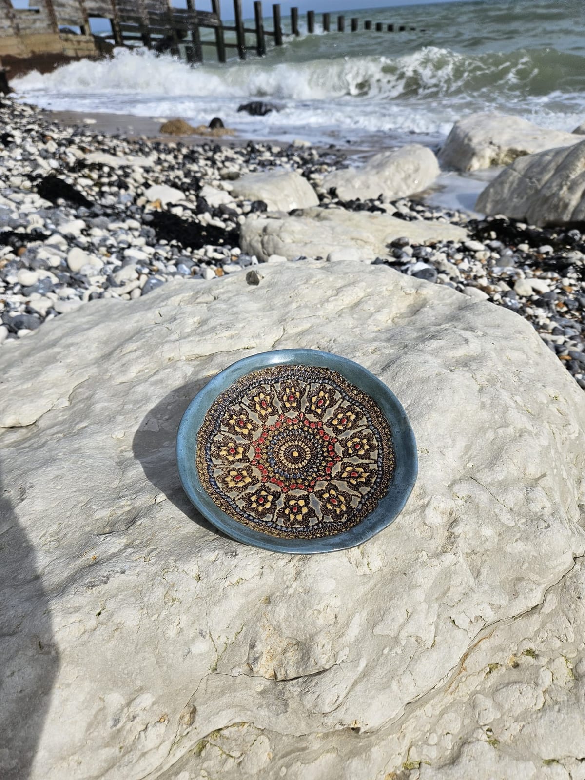 Ceramic Plates with Crochet Print thumbnail 12