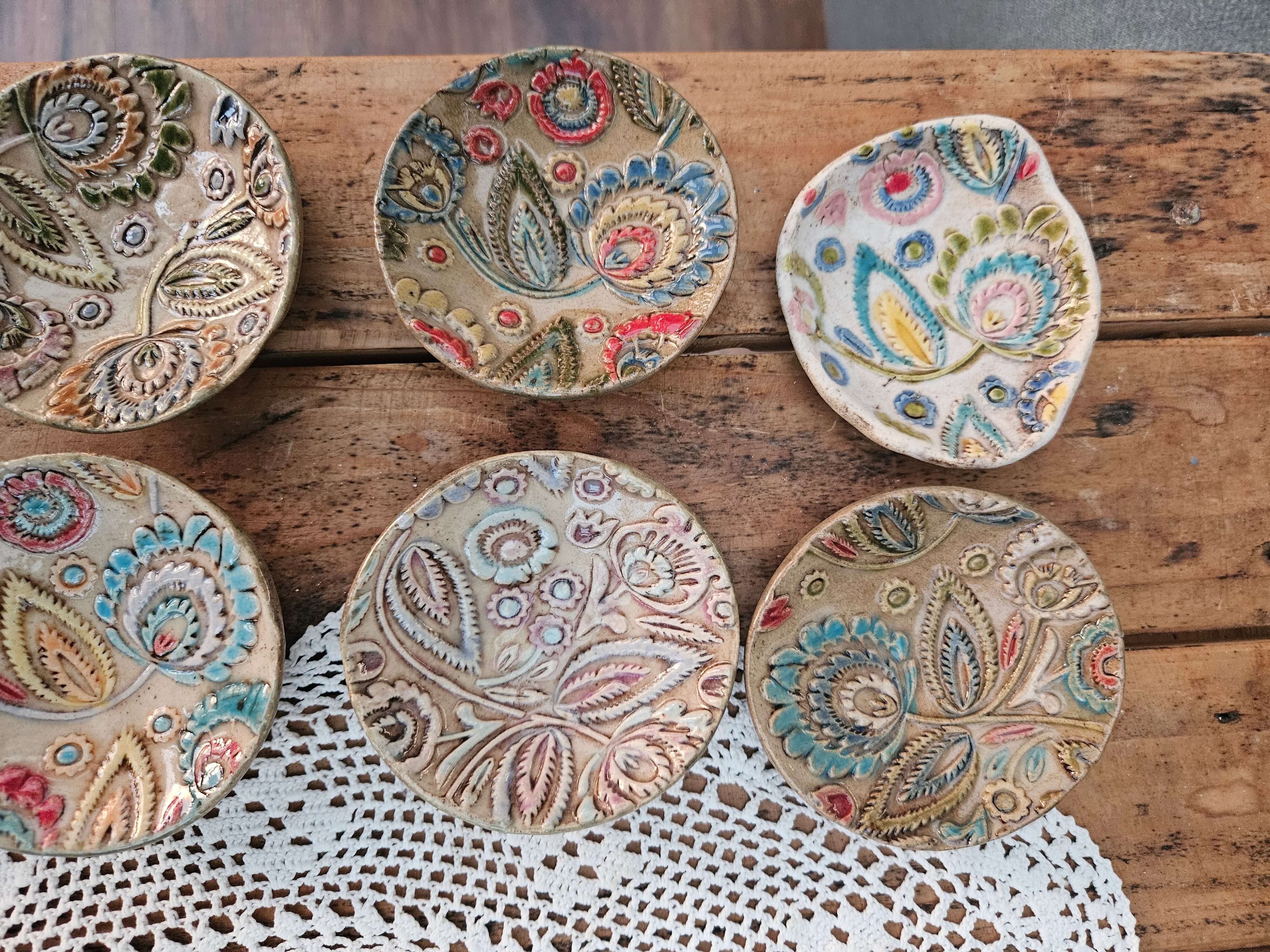 Ceramic Brooches – Floral & Ripple (Assorted) thumbnail 3