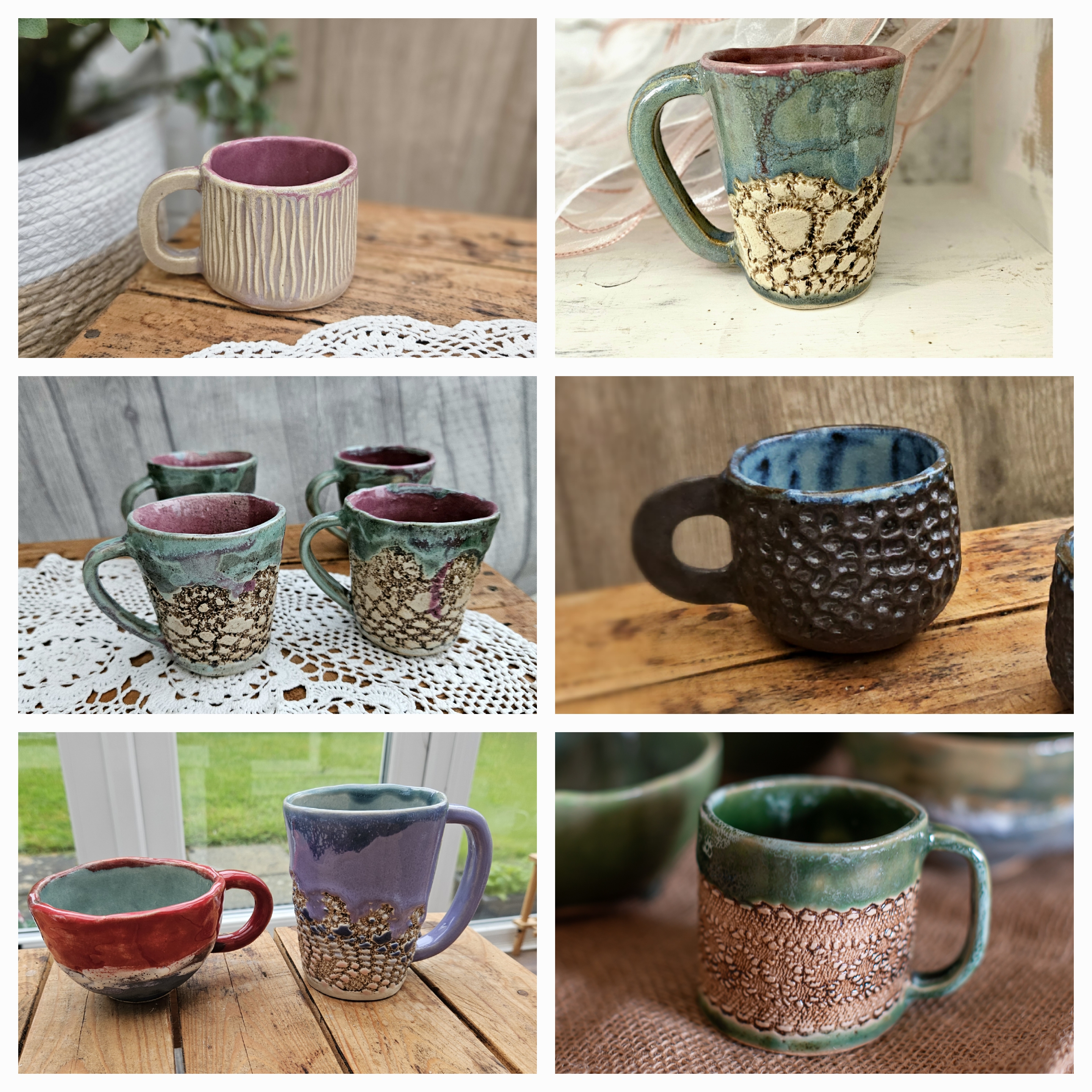 Lace Band Mug Collection ceramic piece