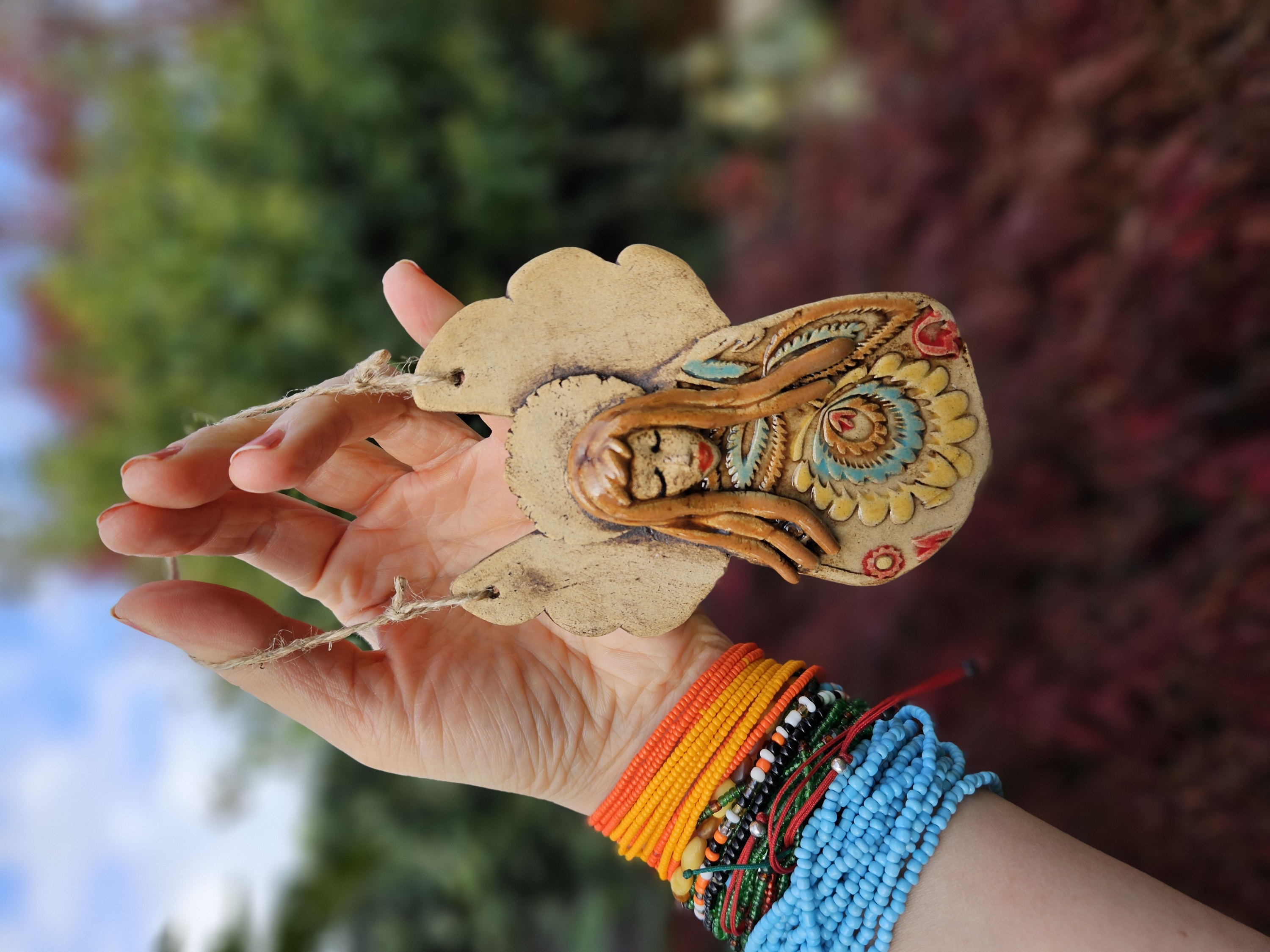 Peacock Wing Angel – Hanging Ornament thumbnail 6
